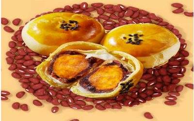 Bánh đậu đỏ trứng muối