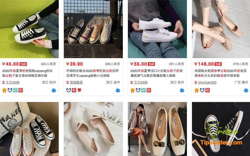Nguồn hàng giày nữ trên taobao