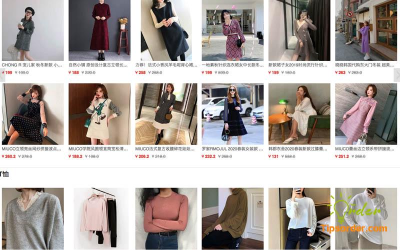 Nguồn nhập quần áo Quảng Châu online