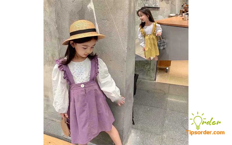 Váy yếm Quảng Châu dành cho bé gái