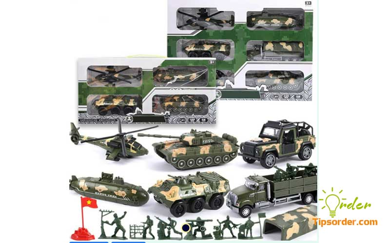 Bộ đồ chơi xe quân sự 033