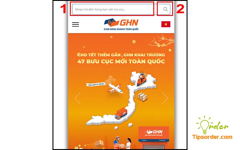 Tra cứu mã vận đơn của các đơn vị vận chuyển trên Website GHN