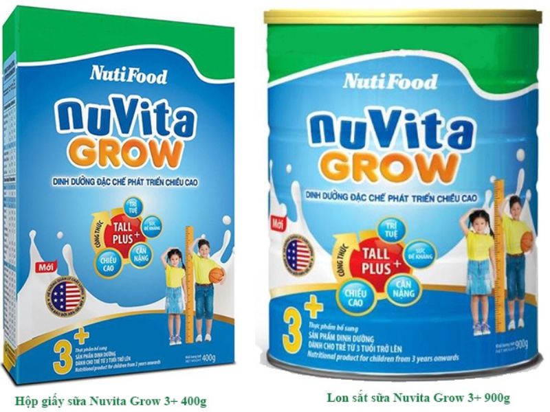 Sữa tăng chiều cao Nuvita Grow