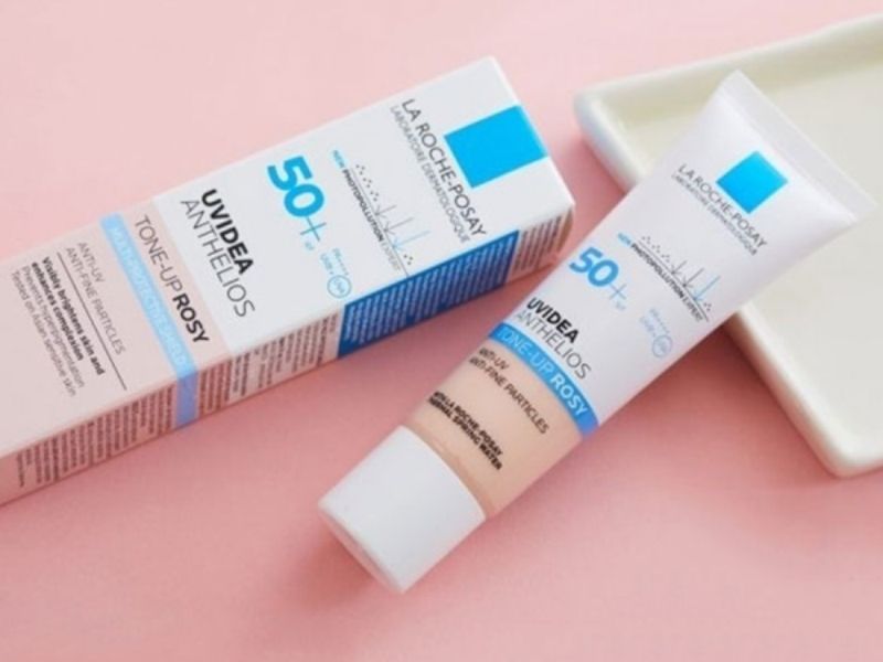 Kem chống nắng Anthelios Uvidea Tone-Up Rosy SPF50+ La Roche Posay