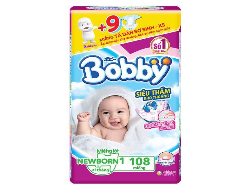 Miếng lót sơ sinh Bobby newborn 1