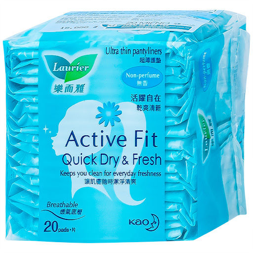 Băng vệ sinh Laurier Active Fit Quick Dry & Fresh