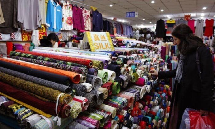 Chợ buôn vải tại Trung Quốc