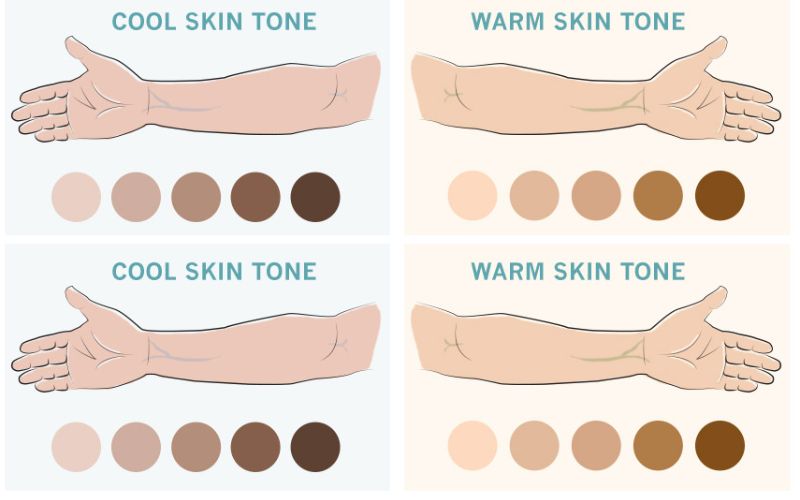 Tùy vào sắc tố da mà bạn có thể lựa chọn màu sắc phù hợp với bản thân